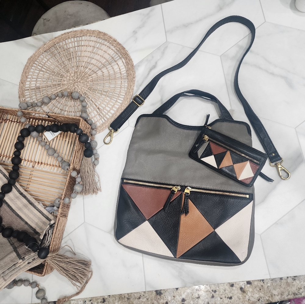 [ Fossil] Explorer Patchwork Matching Crossbody, … - image 2